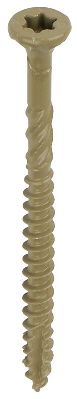 GRK Fasteners 20903 Deck Screw, #9 Thread, 3 in L, Coarse Thread, Countersunk Head, Star Drive, Steel, Polymer