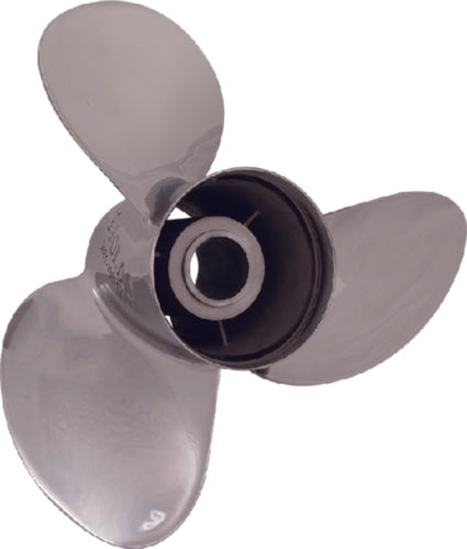 Solas Rubex NS3 Stainless Steel Interchangeable Hub 3-Blade Propeller, RH, 3-1/4″ Gearcase, 11-1/8 x 14