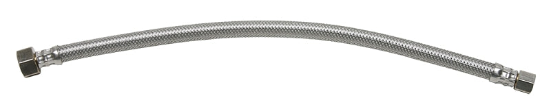 Fluidmaster B1F16 Water Supply Connector, 3/8 in Inlet, Compression Inlet, 1/2 in Outlet, FIP Outlet, 16 in L