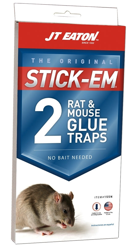 J.T. Eaton 155N Ready-to-Use Glue Trap, 5 in W, 10 in H, Pack of 12