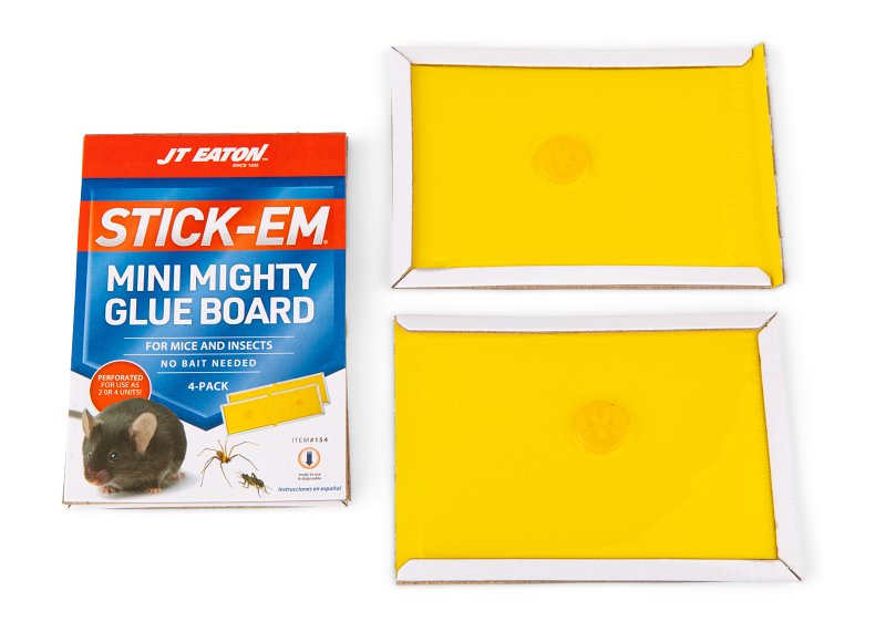 J.T. Eaton STICK-EM 154 Mini Mighty Glue Board, Glue Locking