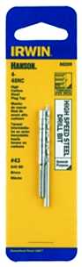 Irwin Hanson 80209 Tap and Drill Bit Set, HCS/HSS