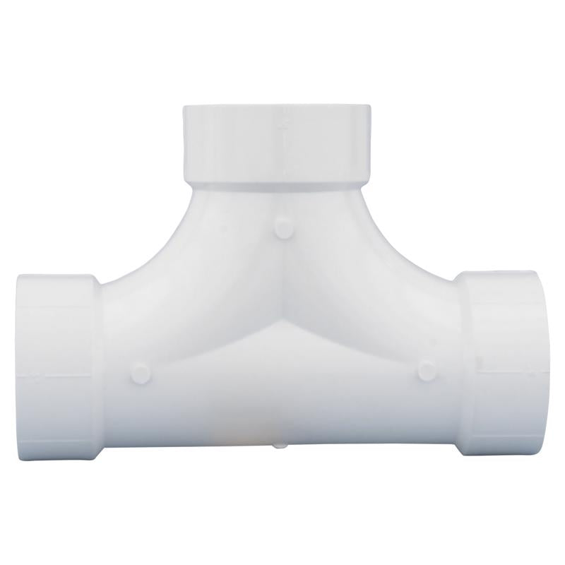 Charlotte Pipe 3 in. Hub X 3 in. D Hub PVC Cleanout Tee 1 pk