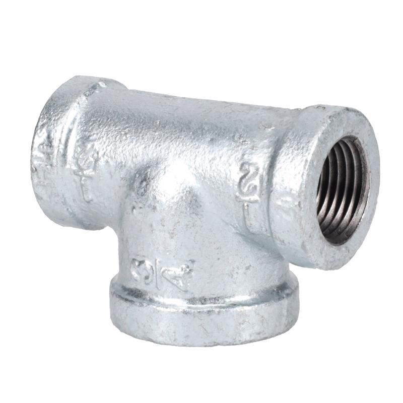 STZ Industries 1/2 in. FIP each X 1/2 in. D FIP FIP Galvanized Malleable Iron Reducing Tee