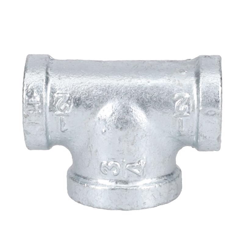 STZ Industries 1/2 in. FIP each X 1/2 in. D FIP FIP Galvanized Malleable Iron Reducing Tee