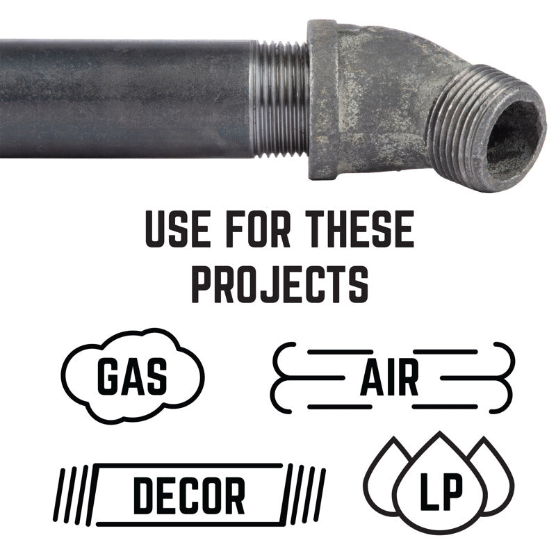 STZ Industries 1 in. MIP X 1 in. D FIP Black Malleable Iron 2.5 in. L 45 degree Street Elbow