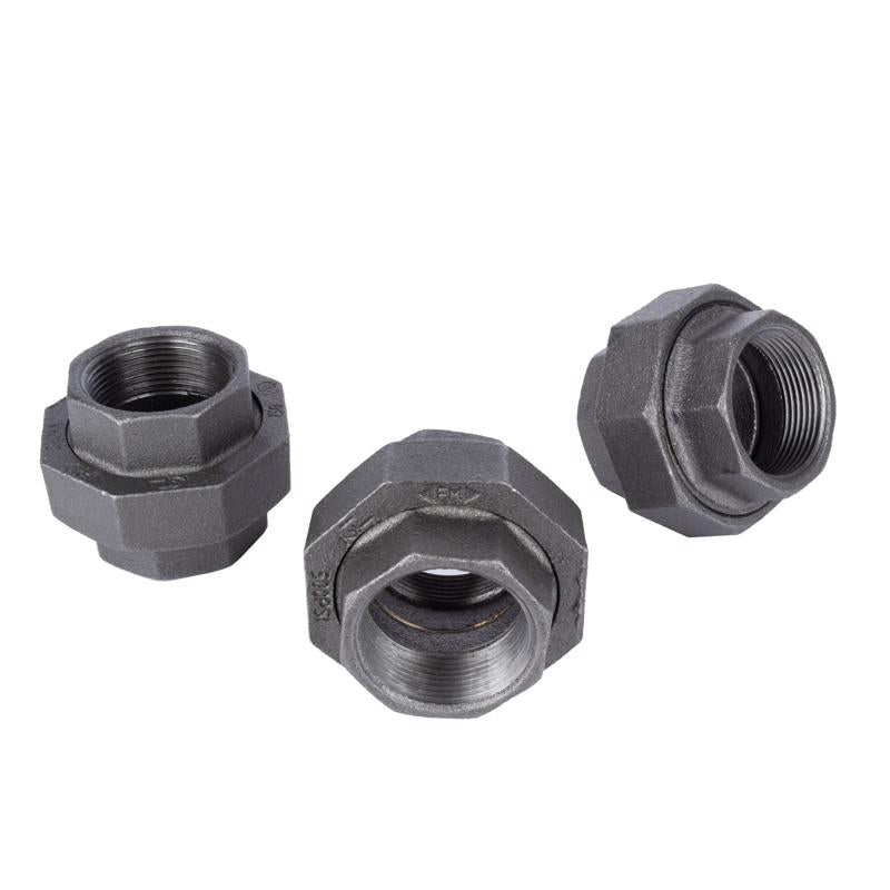 STZ Industries 1-1/2 in. FIP each X 1-1/2 in. D FIP Black Malleable Iron Union