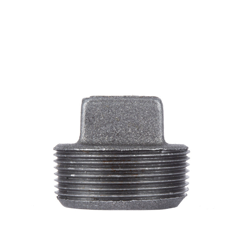 STZ Industries 1-1/2 in. MIP each Black Malleable Iron Plug