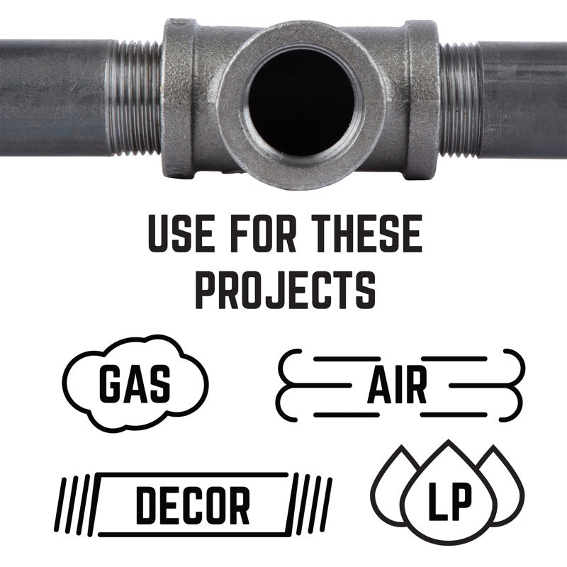 STZ Industries 1-1/2 in. MIP each Black Malleable Iron Plug