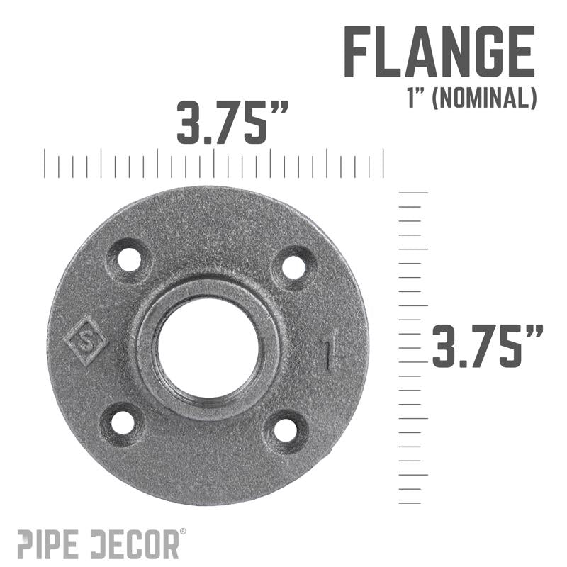 STZ Industries 1 in. FIP each Black Malleable Iron Floor Flange, Pack of 5