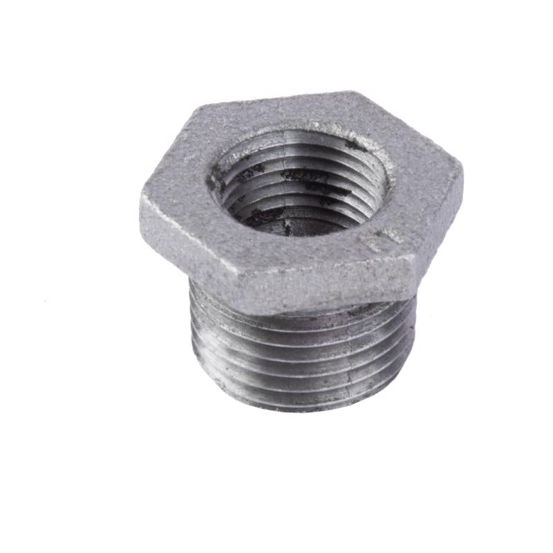 STZ Industries 1/2 in. MIP each X 3/8 in. D FIP Black Malleable Iron Hex Bushing, Pack of 5