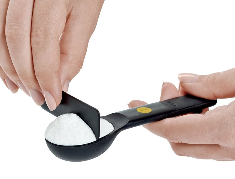 Oxo 11110801 Measuring Spoon Set, Plastic, Black