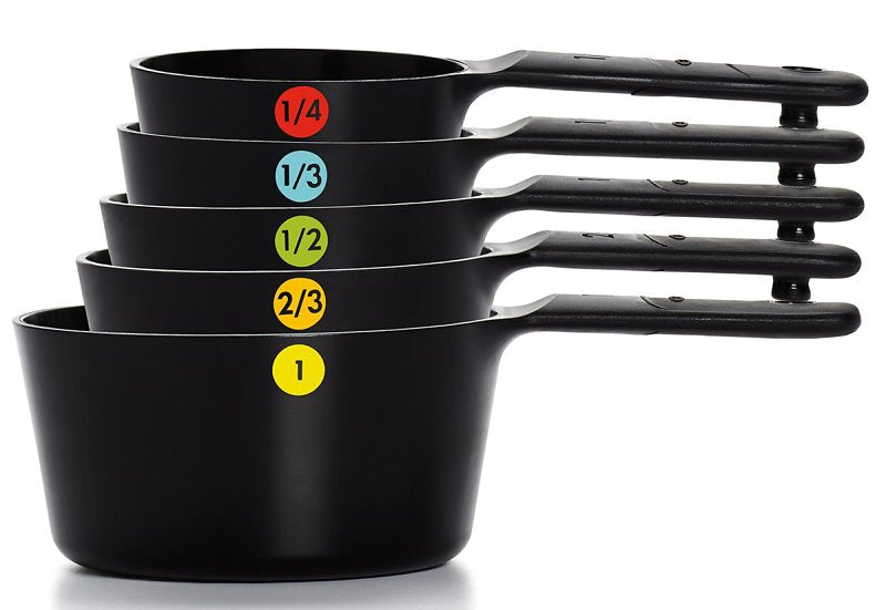 Good Grips 11110901 Measuring Cup Set, Plastic, Black