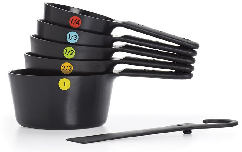 Good Grips 11110901 Measuring Cup Set, Plastic, Black