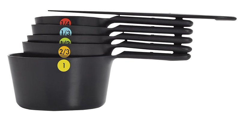 Good Grips 11110901 Measuring Cup Set, Plastic, Black