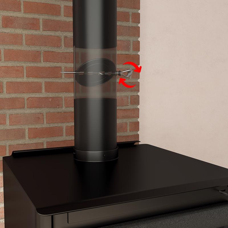 Imperial 4 in. D Cast Iron Damper