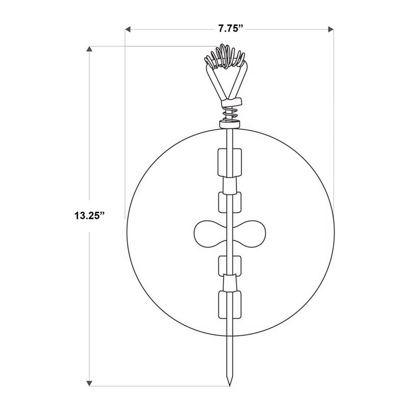 Imperial 8 in. D Cast Iron Damper