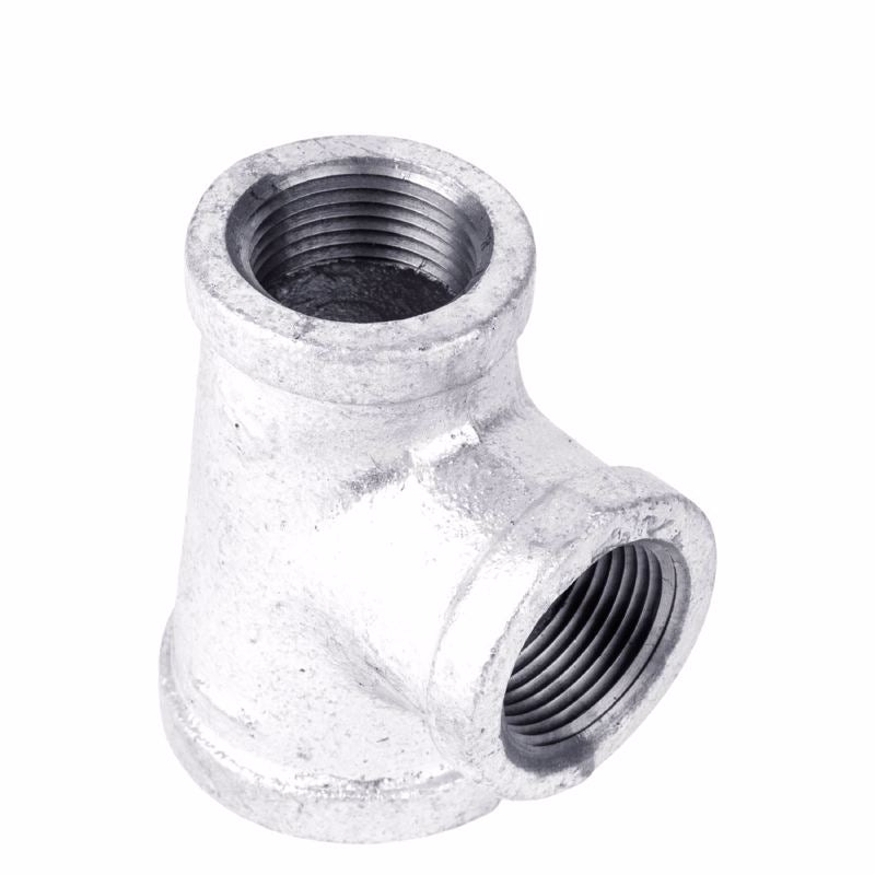 STZ Industries 3/4 in. FIP each X 3/4 in. D FIP 1 in. D FIP Galvanized Malleable Iron Reducing Tee