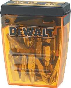 DEWALT DWAF2002B25 Insert Bit Tip, #2 Drive, Phillips Drive, 1/4 in Shank, Hex Shank, 1 in L, Tool Steel, 25/PK