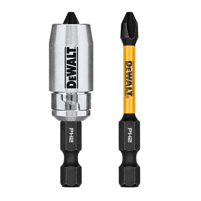 DEWALT FlexTorq, IMPACT READY Series DWA2PH2IR2S Screwdriver Bit, #2 Drive, Phillips Drive, 1/4 in Shank, Hex Shank, HSS
