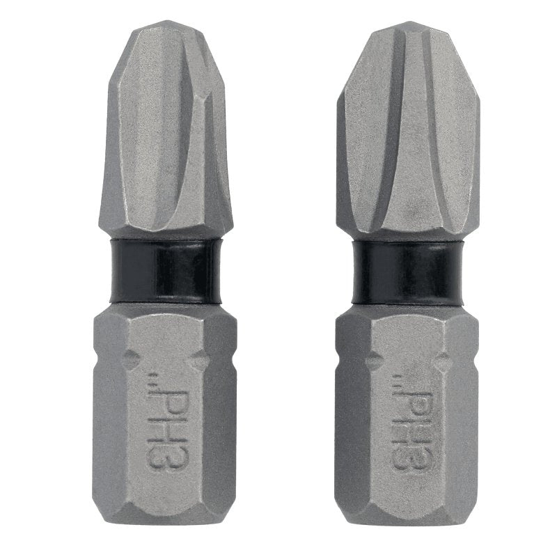 DEWALT TOUGHGRIP DWAF1PH3TG2 Screwdriver Bit, #3 Drive, Phillips Drive, 1/4 in Shank, Hex Shank, 1 in L, Steel