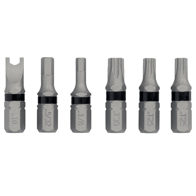 DEWALT TOUGHGRIP DWAF1SECTG6 Security Bit Set, 6-Piece, Steel