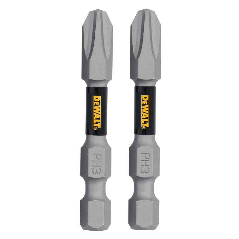DEWALT TOUGHGRIP DWAF2PH3TG2 Screwdriver Bit, #3 Drive, Phillips Drive, 1/4 in Shank, Hex Shank, 2 in L, Steel