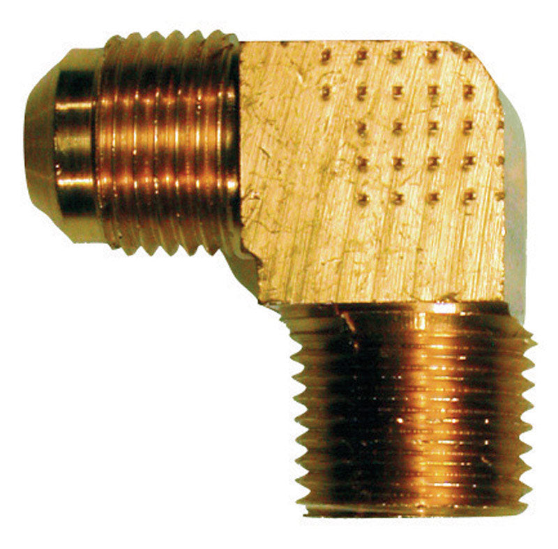 JMF Company 5/8 in. Flare X 1/2 in. D Male Brass Elbow, Pack of 2
