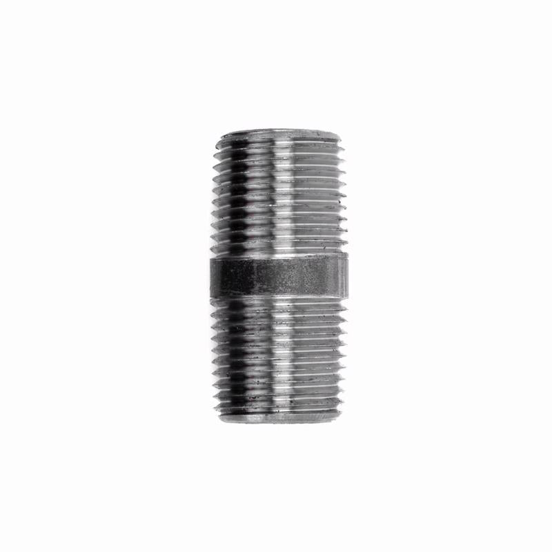 STZ Industries 1/4 in. MIP each X 1/4 in. D MIP Black Steel 1-1/2 in. L Nipple, Pack of 5