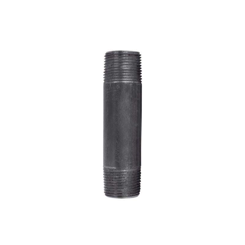 STZ Industries 3/4 in. MIP each X 3/4 in. D MIP Black Steel 4 in. L Nipple, Pack of 5