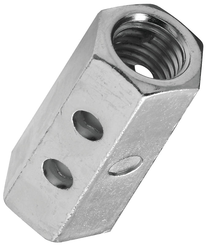National Hardware 4003BC Series N182-709 Coupler, UNC Coarse Thread, 1/2-13 Thread, Steel, Zinc-Plated