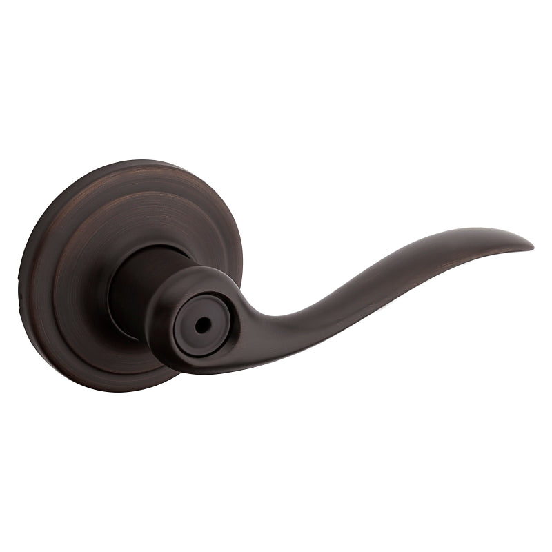 Kwikset Signature Series 730TNL 11P CP Privacy Lever, Thumbturn Lock, Venetian Bronze, Zinc, Residential, 2 Grade