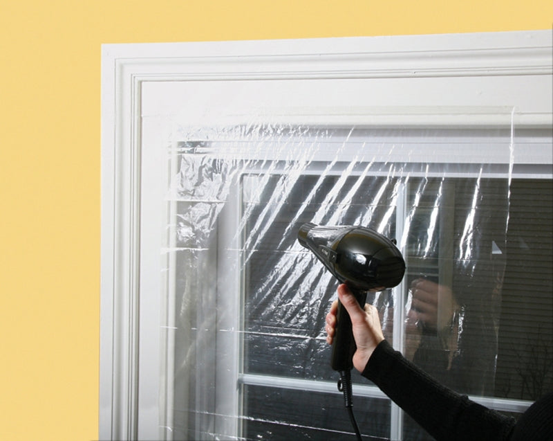 Frost King V73/9H Indoor Shrink Window Kit, 42 in W, 0.75 mil Thick, 5.2 ft L, Plastic, Clear, 9/PK