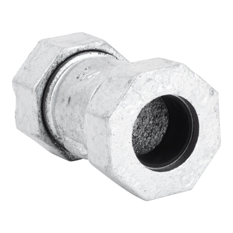 STZ Industries 3/4 in. Compression X 3/4 in. D Compression Galvanized Malleable Iron 3 in. L Couplin