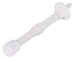 ProSource H61-Z018-PS Light-Duty Door Stop, 3/4" in Dia Base, 3 in Projection, Plastic & Steel, White