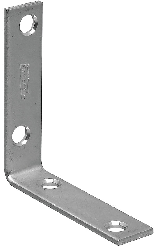 National Hardware 115BC Series N266-338 Corner Brace, 2-1/2 in L, 5/8 in W, Steel, Zinc-Plated, 0.1 in Thick Material, Pack of 40