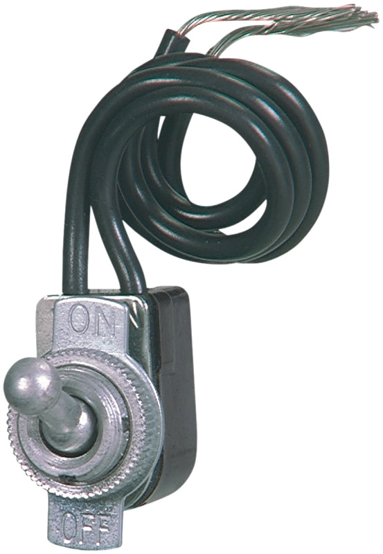 Eaton 452-BOX Toggle Switch, 3, 6 A, 125/250 V, SPST, Polycarbonate Housing Material, Silver, Pack of 10