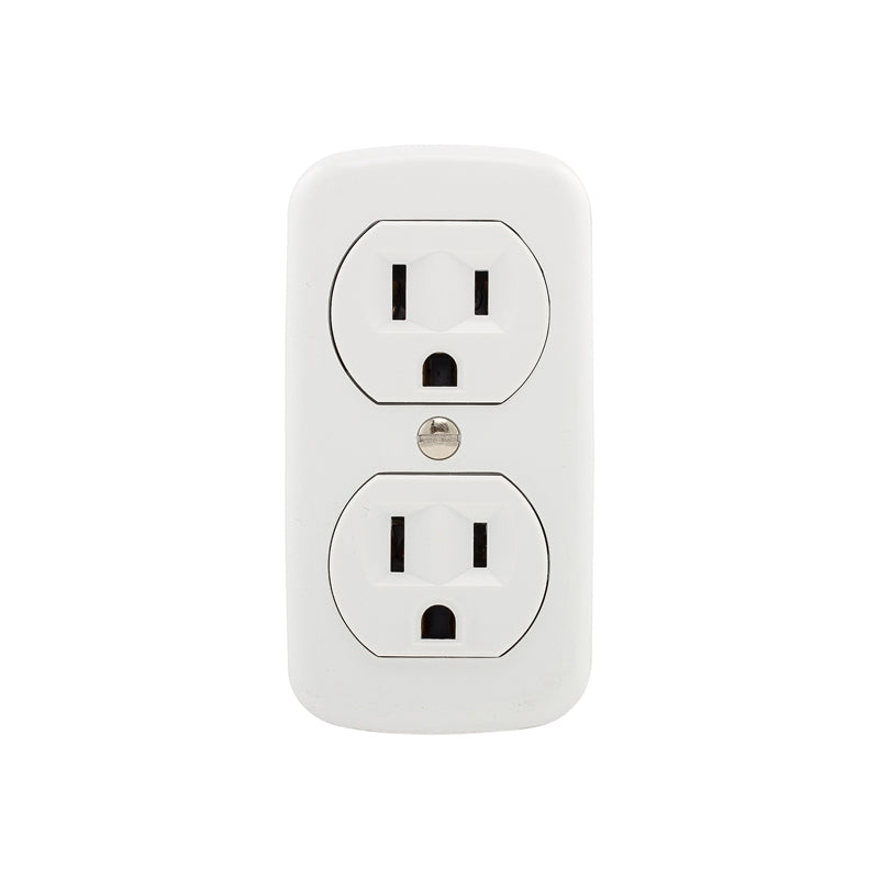 Eaton 78W-BOX Duplex Receptacle, 2-Pole, 15 A, 125 V, NEMA: NEMA 5-15R, White