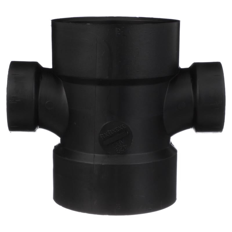 Charlotte Pipe 3 in. Hub X 1-1/2 in. D Hub ABS Sanitary Tee