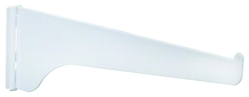 Knape & Vogt 180 Series 180 WH 16 Shelf Bracket, 16 in L, Steel, Powder-Coated