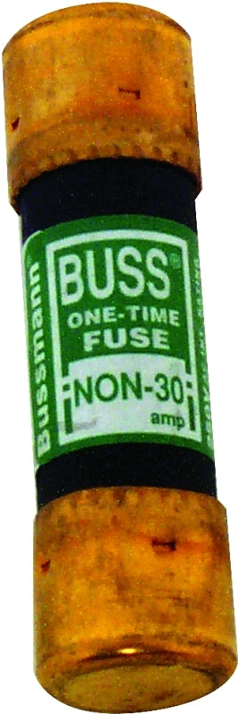 Bussmann NON-30 Fuse, 30 A, 250 VAC, 125 VDC, 50 kA Interrupt, Melamine Body, Cartridge Fuse, 10/PK, Pack of 10