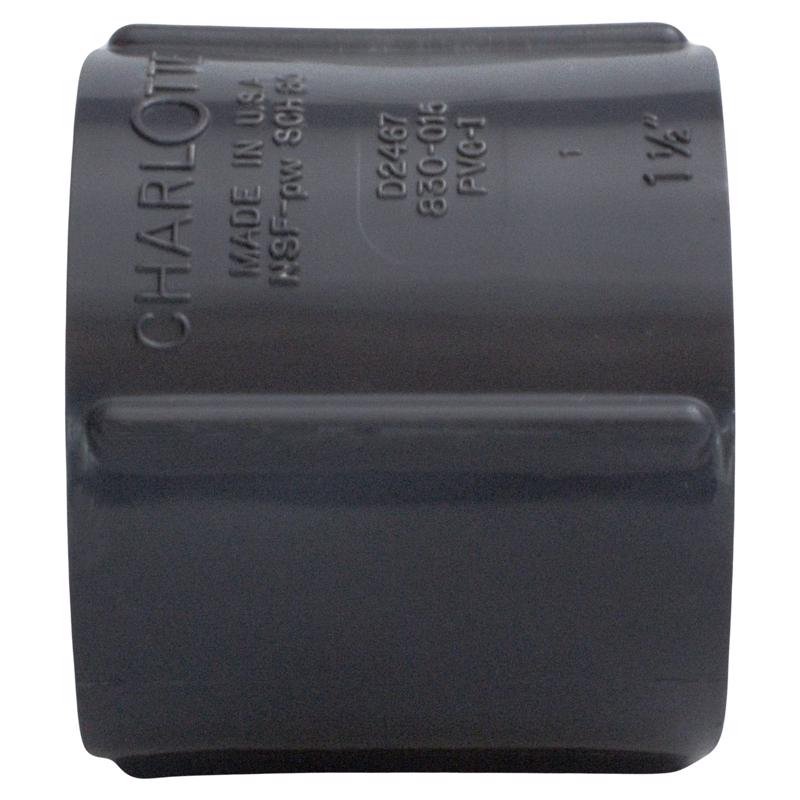 Charlotte Pipe Schedule 80 1 in. FPT X 1 in. D FPT PVC Coupling 1 pk