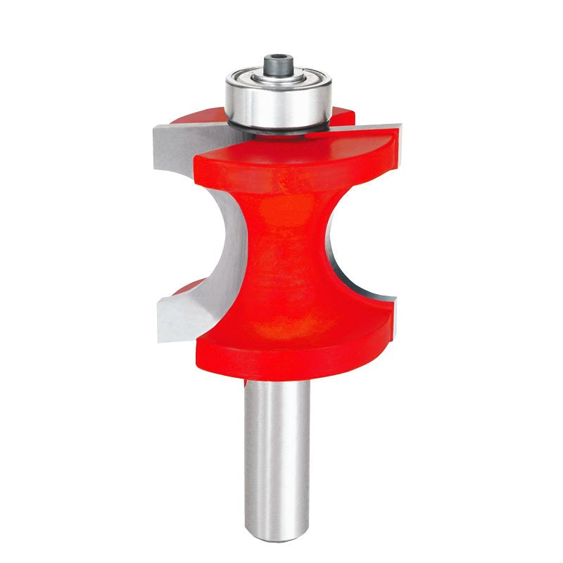Freud 82-514 Half Round Bit with Bearing, 1-3/4 in Dia Cutter, 1-19/32 in L Cutting, 3-3/4 in OAL, 1/2 in Dia Shank