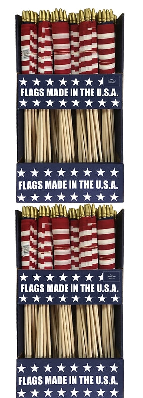 Valley Forge BTDISPLAY812SK Stick Flag, 8 in W, 12 in H, Pack of 288