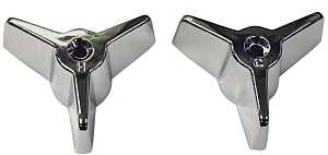 Danco 88432 Faucet Knob Handle, Zinc, Chrome-Plated, For: American Standard Colony Two Handle Tub/Shower Faucets