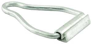 Make-2-Fit PL 14658 Screen Channel Bail Latch, 1-9/16 in L x 1/16 in H Dimensions, Aluminum, Mill, Silver