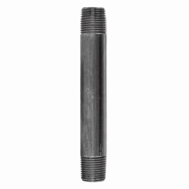 STZ Industries 3/8 in. MIP each X 3/8 in. D MIP Black Steel 5-1/2 in. L Nipple, Pack of 5
