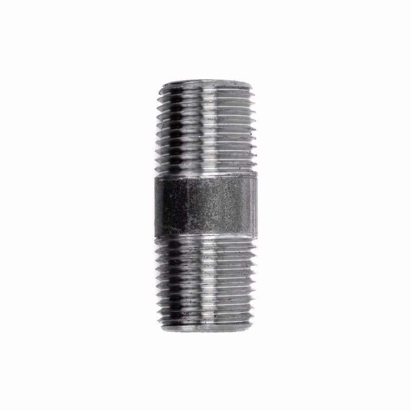 STZ Industries 1/8 in. MIP each X 1/8 in. D MIP Black Steel 2 in. L Nipple, Pack of 5
