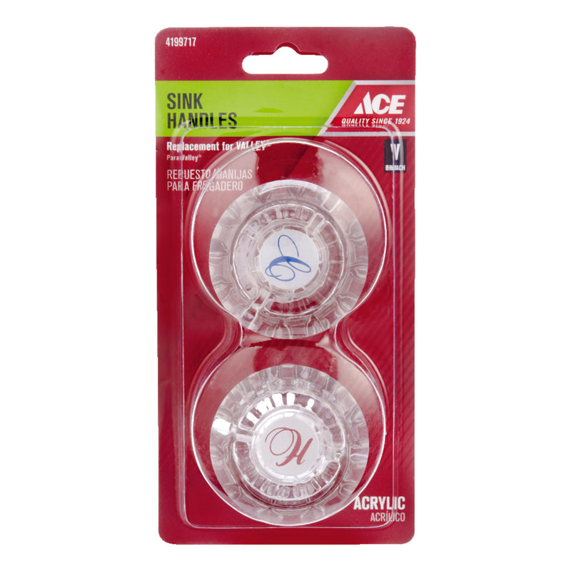 Ace For Valley Clear Bathroom and Kitchen Faucet Handles