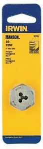 Irwin Hanson 9331 Machine Screw Die, #10-32 Thread, UNF Thread, Right Hand Thread, HCS